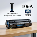 Toner HP 106A Noir (W1106A) – Pour Imprimantes HP Laser 107a / 107w