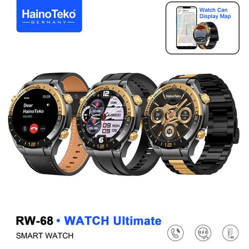 Smartwatch Haino Teko RW-68 — Écran Haute Définition & Design Premium : L'Élégance Connectée à votre Poignet !