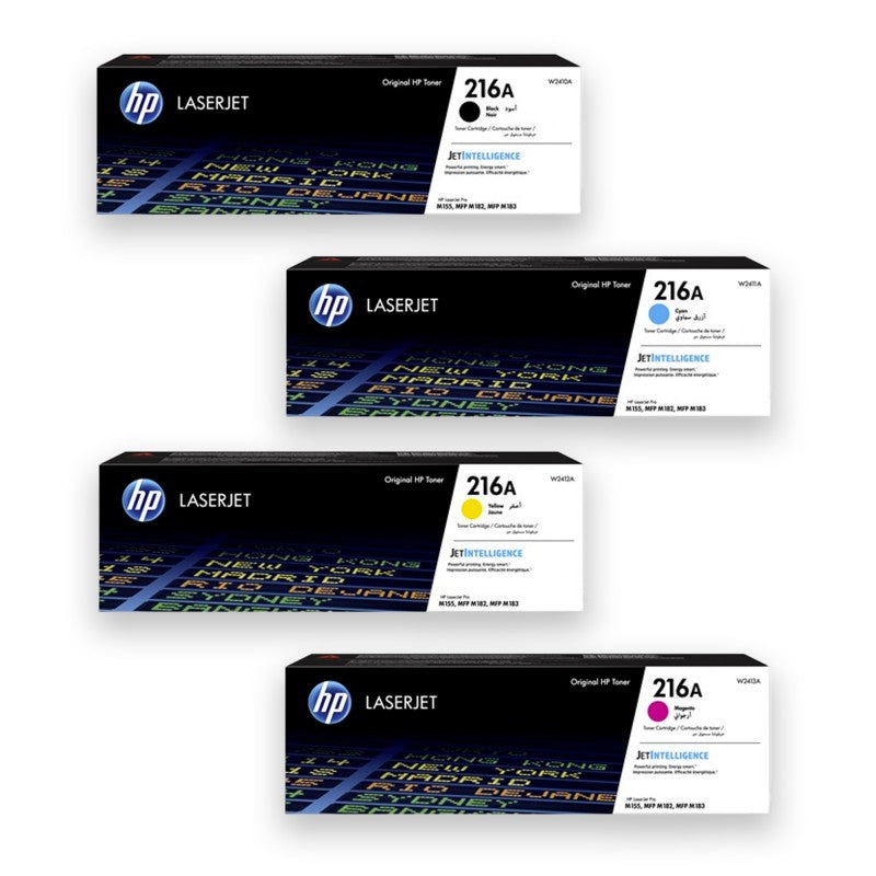 Toner HP 216A (W2410A) – Pack Haute Précision pour HP Color LaserJet Pro M182/M183